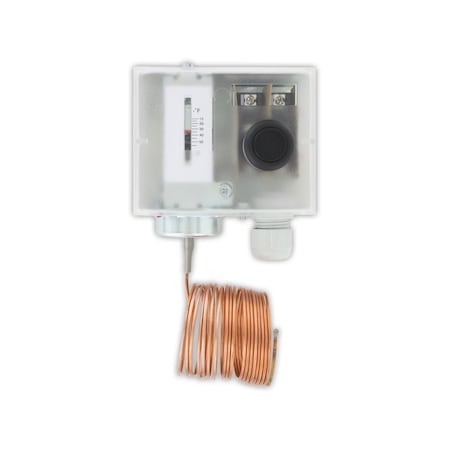 Dwyer Instruments Low limit temperature control, 20 ft capillary with manual reset DFS2-DM20